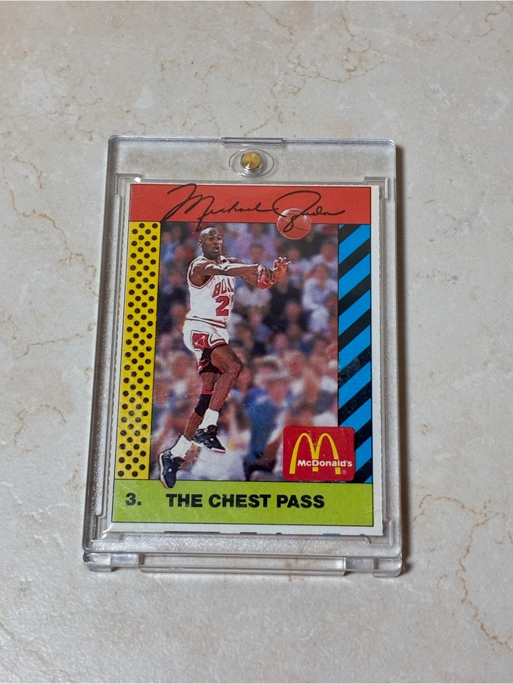 Michael Jordan “The Chest Pass”McDonald’s Basketball Card